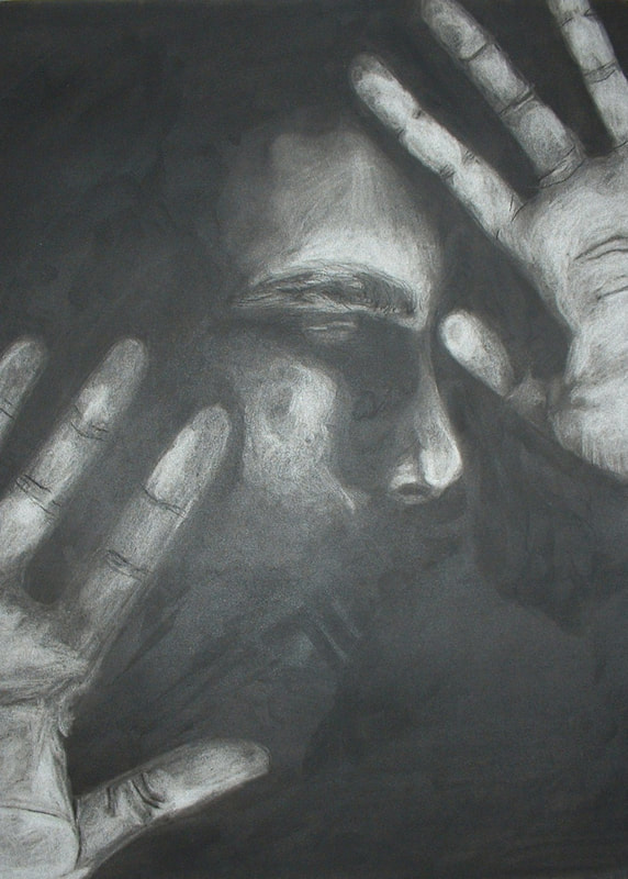 Subtractive Charcoal Drawing showing Chiaroscuro - OHS